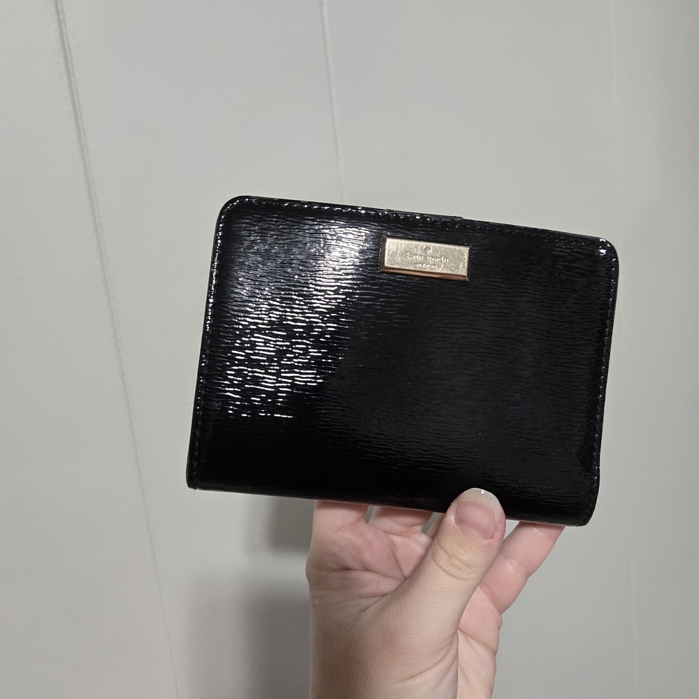 Kate Spade Black Wallet with Gold Accents